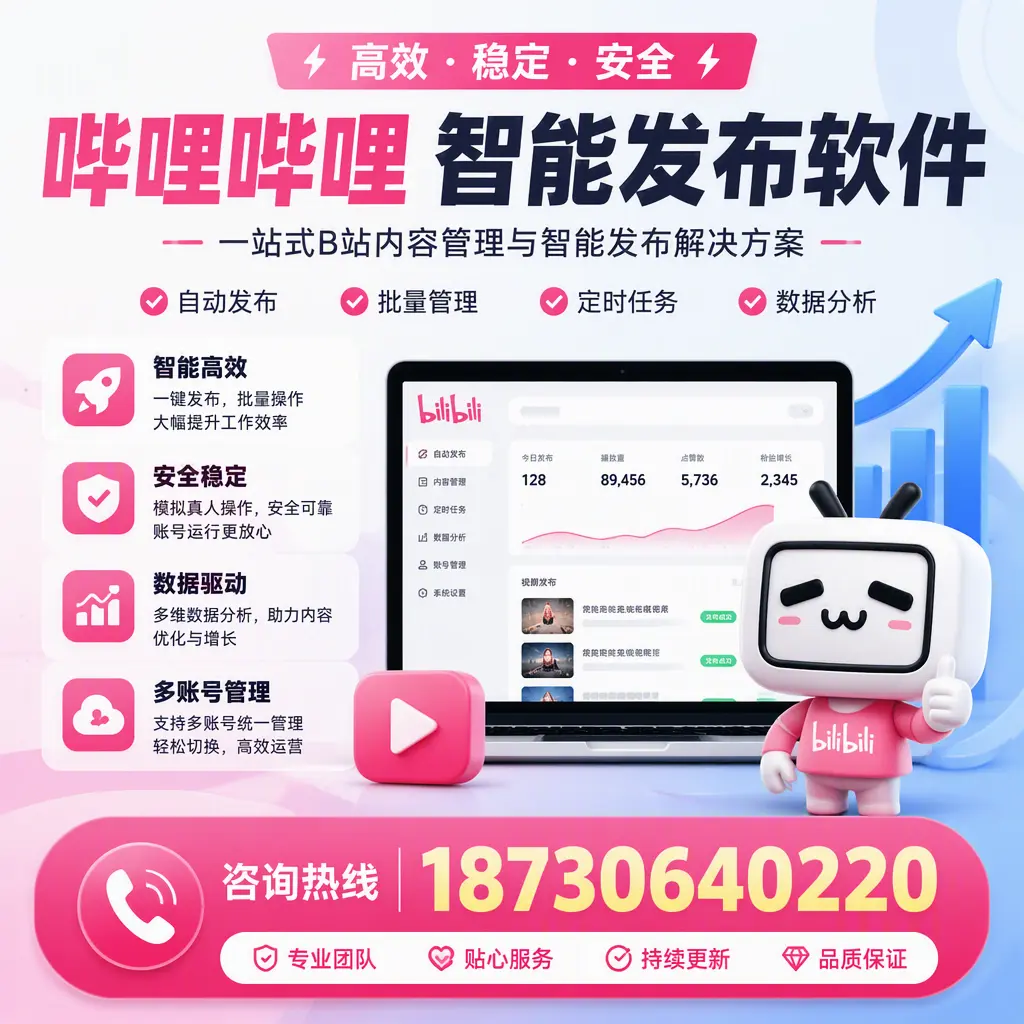 哔哩哔哩智能发布软件适用场景分析：在 呼和浩特 的最佳实践